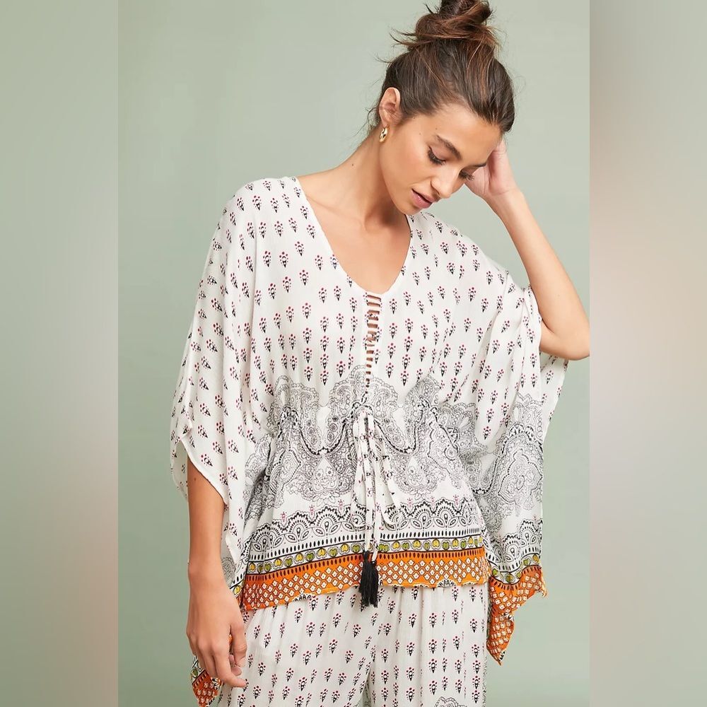 Anthropologie Raga Ventura Cover-Up Poncho Size Medium